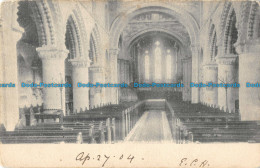 R165976 Old Postcard. Minster. Nave. F F - Monde