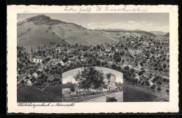 AK Waldkatzenbach Im Odenwald, Gesamtansicht Und Gasthaus Katzenbuckel  - Autres & Non Classés