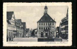 AK Schorndorf /Württ., Marktplatz Und Rathaus  - Schorndorf