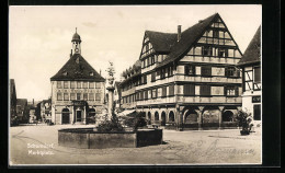 AK Schorndorf /Württ., Marktplatz Mit Apotheke  - Schorndorf