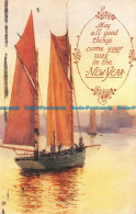 R164236 May All Good Things Come Your Way In The New Year. Sailing Boat. W. E Ma - Monde