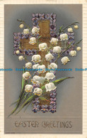 R164238 Easter Greetings. Flowers And Cross. 1910 - Monde