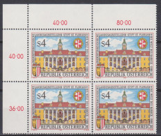 1986 , Mi 1846 ** (1) - 4 Er Block Postfrisch - Oberösterreichische Landesausstellung " Die Welt Des Barock " - Unused Stamps