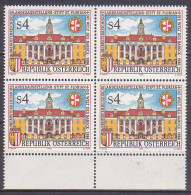 1986 , Mi 1846 ** (3) - 4 Er Block Postfrisch - Oberösterreichische Landesausstellung " Die Welt Des Barock " - Ungebraucht