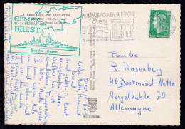 Cachet GEMEX BREST 17.-31. Oktober 1969 Zerstörer "Bayern" Auf CAK  - Otros & Sin Clasificación