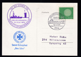 Marinestützpunktkommando Wilhelmshaven Tag Der Offenen Tür 1970 Sonderpostkarte  - Other & Unclassified