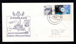 MARINESCHIFFSPOST 02 A 20.09.84 + Cachet Fregatte "Rheinland-Pfalz" Auf Brief - Sonstige & Ohne Zuordnung