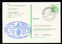 MARINESCHIFFSPOST 03 A 8.5.81 + Cachet Fregatte "Lübeck" AAG 1981 Auf Ganzsache - Otros & Sin Clasificación
