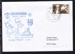 MARINESCHIFFSPOST 51 A 09.01.95 + Cachet Tender "Mosel" Auf Brief - Other & Unclassified