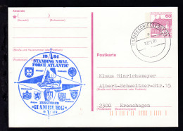 MARINESCHIFFSPOST 06 A 27.01.84 + Cachet Zerstörer "Hamburg"auf Ganzsache - Autres & Non Classés