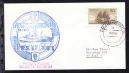 MARINESCHIFFSPOST 54 A 28.02.84 + Cachet 1. Versorgungsgeschwader  - Sonstige & Ohne Zuordnung