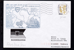 Briefzentrum 24 18.4.96 + Cachet SSS "Gorch Fock" 105.-108. AAR Auf Brief - Sonstige & Ohne Zuordnung