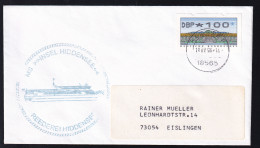 Ost. Kloster 10.07.96 + Cachet MS Insel Hiddensee Auf Brief - Other & Unclassified