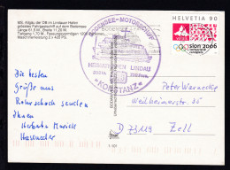 OSt. Romanshorn 17.9.98 + Cachet MS Konstanz Auf CAK (MS Algäu Im Lindauer  - Sonstige & Ohne Zuordnung