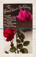 R164267 Greetings. To Greet Your Birthday. Roses. RP. 1930 - Monde