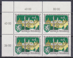 1986 , Mi 1847 ** (1) - 4 Er Block Postfrisch - Landesausstellung " Die Steiermark - Brücke Und Bollwerk  " - Neufs