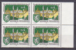 1986 , Mi 1847 ** (2) - 4 Er Block Postfrisch - Landesausstellung " Die Steiermark - Brücke Und Bollwerk  " - Unused Stamps