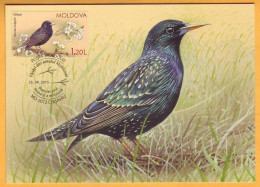 2015 Moldova Moldavie Moldau MAXICARD Birds From Moldovan Regions 1.20 - Pics & Grimpeurs