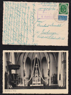 BRD Bund 1952 Postkarte Landpost BERG über ANRÖCHTE X ESCHWEGE - Covers & Documents