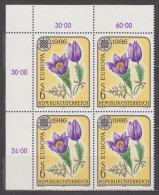 1986 , Mi 1848 ** (1) - 4 Er Block Postfrisch - EUROPA : Natur- Und Umweltschutz - Unused Stamps