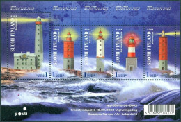 FINLAND 2003 LIGHTHOUSES S/S OF 5** - Lighthouses