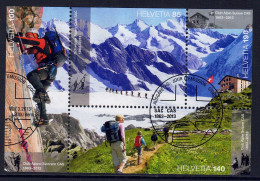 Suisse // Schweiz // 2013 // Bloc-feuillet Spécial, 150 Ans Du Club Alpin Suisse Oblitéré No.1459 - Blokken