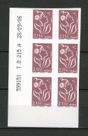 BH-19 Belle Variété Marianne De Lamouche N° 3972ab ** Non Dentelé Coin Daté Sans Phosphore.  A Saisir !!! - Unused Stamps