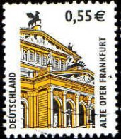 RFA Poste Obl Yv:2128 Mi:2300A Alte Oper Frankfurt (Lign.Ondulées) (Thème) - Musik