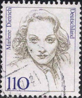 RFA Poste Obl Yv:1769 Mi:1939 Marlene Dietrich Comedienne (cachet Rond) (Thème) - Acteurs