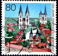 RFA Poste Obl Yv:1678 Mi:1846 Domplatz Zu Halberstadt (cachet Rond) (Thème) - Churches & Cathedrals