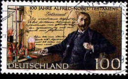 RFA Poste Obl Yv:1660 Mi:1828 Alfred-Nobel-Testament (Beau Cachet Rond) (Thème) - Prix Nobel