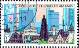 RFA Poste Obl Yv:1549 Mi:1721 Frankfurt Am Main (Beau Cachet Rond) (Thème) - Kirchen U. Kathedralen