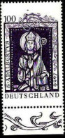 RFA Poste N** Yv:1746 Mi:1914 Sankt Adalbertus Bord De Feuille (Thème) - Christentum