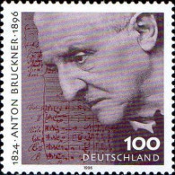 RFA Poste N** Yv:1720 Mi:1888 Anton Bruckner Compositeur (Thème) - Musique