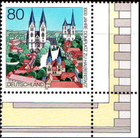 RFA Poste N** Yv:1678 Mi:1846 Domplatz Zu Halberstadt Coin D.feuille (Thème) - Kirchen U. Kathedralen