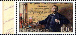 RFA Poste N** Yv:1660 Mi:1828 Alfred-Nobel-Testament Bord De Feuille (Thème) - Nobel Prize Laureates
