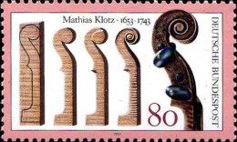 RFA Poste N** Yv:1519 Mi:1688 Mathias Klotz Luthier (Thème) - Musica