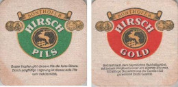 5002650 Bierdeckel Quadratisch - Hirsch - Pils - Gold - Sous-bocks