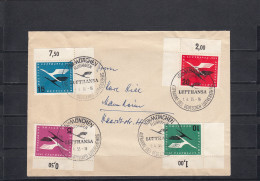 Bund: MiNr. 206II, Auf Brief, Sonderstempel München, Eckrandmarken - Lettres & Documents
