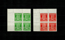 Guernsey: MiNr. 4-5, Postfrisch, **, Eckrand VE1 - Occupation 1938-45