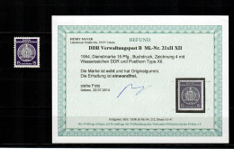 DDR Verwaltungspost MiNr. 21xII XII, Postfrisch, ** - Nuevos