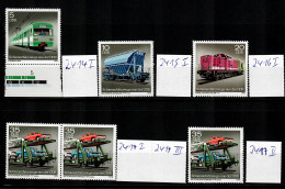DDR MiNr. 2414-17 I-III, Alle Mit Plattenfehler, Postfrisch, ** - Unused Stamps
