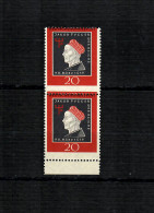 BUND: MiNr. 307 Mit Verzähnung Vom Unterrand, Postfrisch, **, Senkrechtes Paar - Unused Stamps
