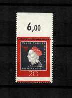 BUND: MiNr. 307 Mit Verzähnung Vom Oberrand, Postfrisch, ** - Unused Stamps
