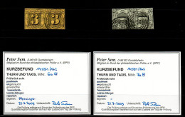 Thurn & Taxis: MiNr. 6a, 7a Im Waagrechten Paar, Gestempelt, BPP Befund - Usati