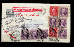 1935: Bremen Southampton, Schleuderflug, Vorausflug, USA To Frankfurt/M - Sonstige & Ohne Zuordnung