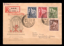 Berlin: MiNr. 106-109, FDC Auf Einschreibebrief Berlin Nach Ingolstadt - Lettres & Documents
