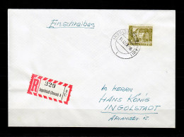 Berlin: MiNr. 123 Als Einschreiben Ingolstadt Mit Letztagstempelung 31.12.1958 - Lettres & Documents