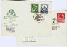 Berlin: MiNr. 71-73, Kompletter Jahrgang 1950 Als FDC - Briefe U. Dokumente