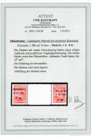 Makedonien MiNr. 1 Z, Plattenfehler, **, Postfrisch,  BPP Attest - Besetzungen 1938-45
